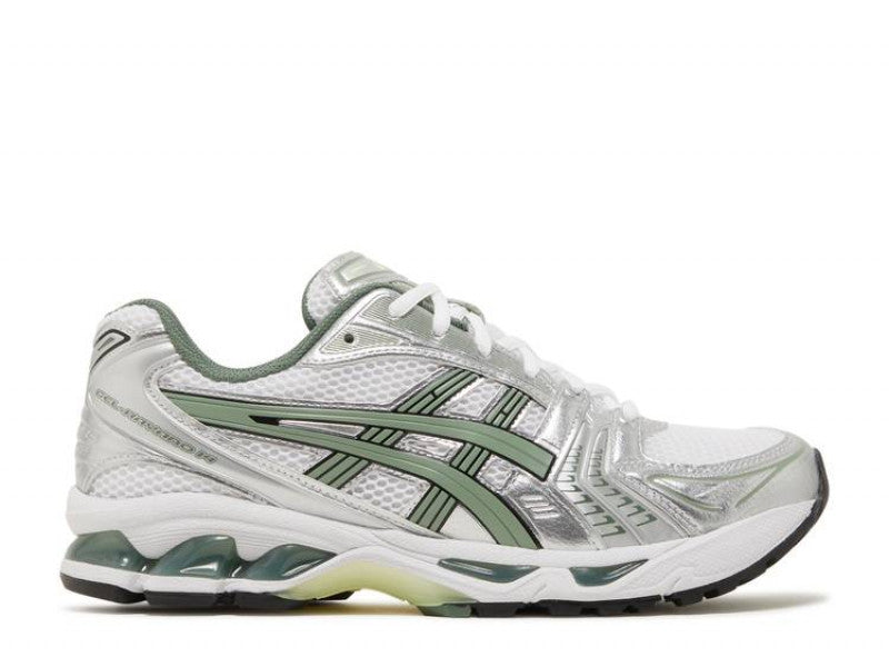 Asics Gel Kayano White Pure Silver Slate Grey Sage