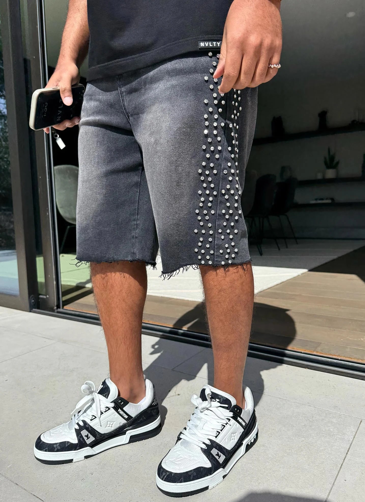 Short Vintage strass