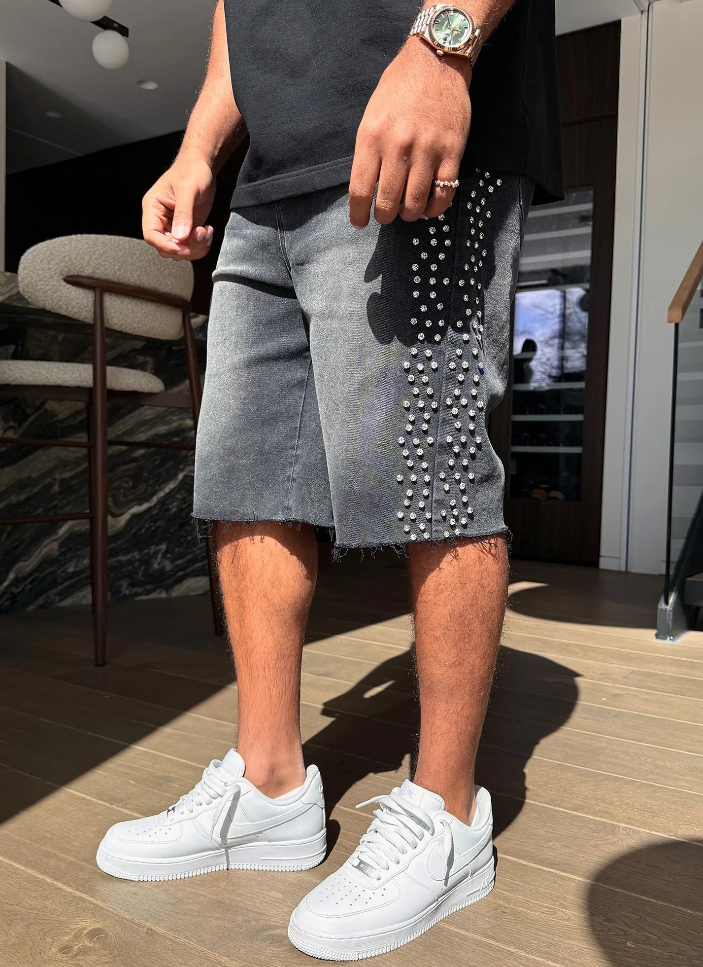 Short Vintage strass