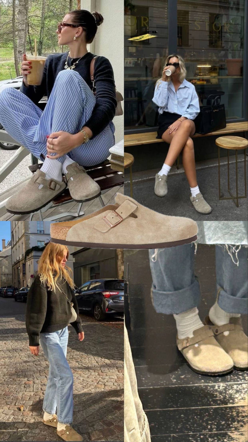 Birk boston Taupe